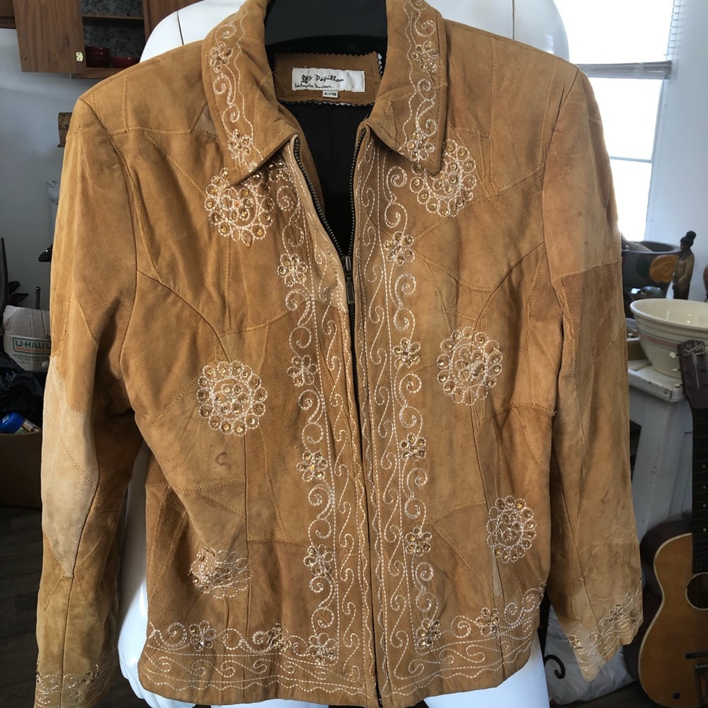 Sued Patchwork Jacket - image 4